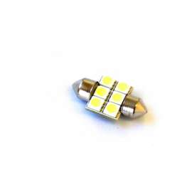 Race Sport 31mm 5050 LED 6 Chip Bulbs, Blue, Individual
