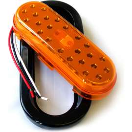 Race Sport Truck and Trailer LED, 6x2.5" Amber with Grommet