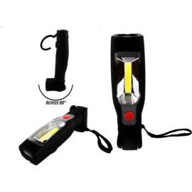 Race Sport 3W/210LM Plasma Style Hook & Magnet Mount LED Utility Flashlight