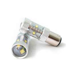 Race Sport 1157 BLAST Series Hi Power 30W CREE LED Replacement Bulbs, White, Pair, Turn Signal Light