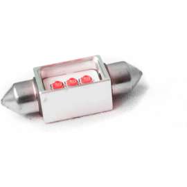 Race Sport 36mm Festoon BLAST Series Hi Power 5-Watt CREE LED Replacement Bulbs, Amber