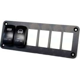 Race Sport Aluminum Rocker Switch Mounting Panel for 6 Rocker Switches