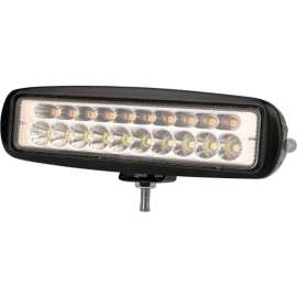 Race Sport Dual Color White & Amber LED Auxiliary Work Light IP68, Marker, DRL, & Spot" One