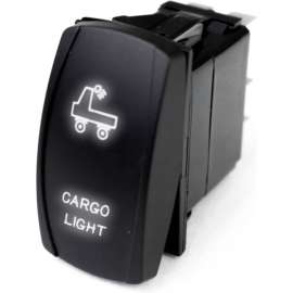 Race Sport LED Rocker Switch with White LED Radiance, Cargo Light