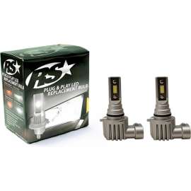 Race Sport H10 PNP Series Plug N Play Super LUX LED Replacement Bulbs, 1,900 LUX Max Output