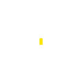 Global Industrial Shipping Tag Pre Wired#1, 2-3/4"L x 1-3/8"W, Yellow, 1000/Pack