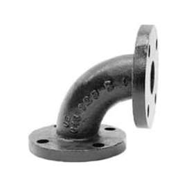 Anvil 2 In. Black Malleable Iron F&D 90 Flanged Elbow