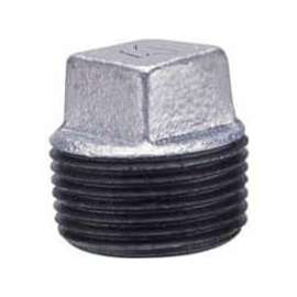 1-1/4 In Galvanized Malleable Cored Plug 150 PSI Lead Free