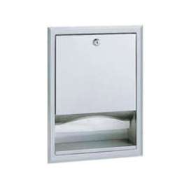 Bobrick ClassicSeries Recessed Folded Paper Towel Dispenser, Stainless Steel