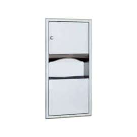 Bobrick ClassicSeries Recessed Folded Paper Towel Dispenser/Receptacle