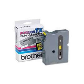 TX Series Tape Cartridge for PT-8000, PT-PC, PT-30/35, Black on Yellow, 1 wide