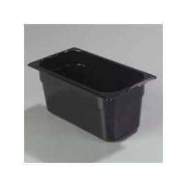 Carlisle Topnotch Food Pan, 12-3/4"L x 7"W x 6"H, Black