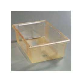 Carlisle Storplus Storage Container, 26"L x 18"W x 9"H, Glo Honey Yellow