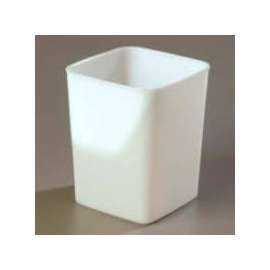 Carlisle Storplus; Container, 6"L x 6-2/3"W x 8-1/8"H, White
