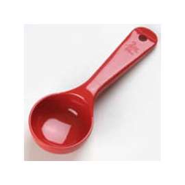 Carlisle 492405 - Solid Measure Miser Spoon, Short Handle 2 Oz., Red