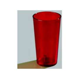 Carlisle 521610 - Stackable; SAN Tumbler 16 Oz., Ruby, Pebbled