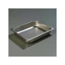 Carlisle 607122P - Durapan Light Gauge One-Half Size Perforated Pan 10-3/8" x 12-3/4" x 2.5" Deep