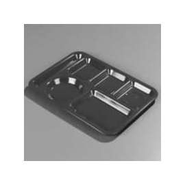Carlisle 614PC25 - Left-Hand Polycarbonate 6-Compartment Tray 10" x 14", Tan