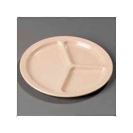Carlisle KL10225 - Kingline; 3-Compartment Plate 10-1/16" x 3/4", Tan