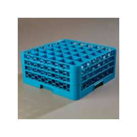 Carlisle RG36-314 - Opticlean; 36-Compartment Glass Rack W/ 3 Extenders, Carlisle Blue