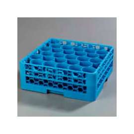 Carlisle RW30-114 - Opticlean Newave 30-Compartment Glass Rack W/ 2 Extenders, Carlisle Blue