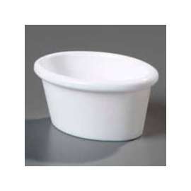 Carlisle S31002 - Oval Melamine Ramekin 2 Oz., 2-3/4" x 2", White