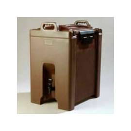 Carlisle XT1000001 - Cateraid Beverage Server, 10 Gallon, Insulated, Wide Sure-Latch;, Brown