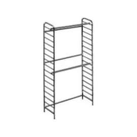 48"W x 16"D x 88"H Black Single High Wall Rack
