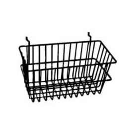 12"W X 6"D X 6"H Narrow Basket - Semi-Gloss Black