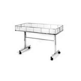 Folding Dump Table 47"L x 23-1/2"W x 31"H - Chrome
