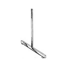 Rectangular Tubing Leg For Grid Panel - Semi-Gloss Black