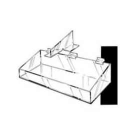 24"W X 8"D X 3"H Extra Support Tray W/ High Wall - Clear