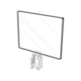 11"W X 7"H Polycarbonate Sign Holder W/ All-Purpose Clamp - Clear