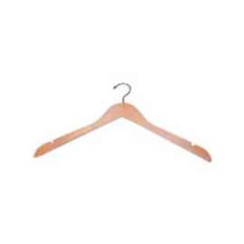 17" L Wishbone W/ Chrome Hook, No Bar - Natural