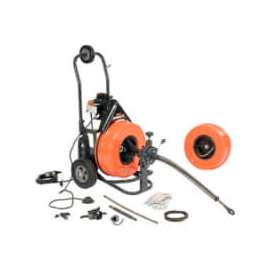 General Wire Speedrooter 92 Sewer Cleaning Machine, Includes 2 Cables & Cutter Set