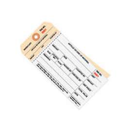 2 Part Carbonless Stub Style Inventory Tags, 4000-4499, #8, 6-1/4"L x 3-1/8"W, 500/Pack