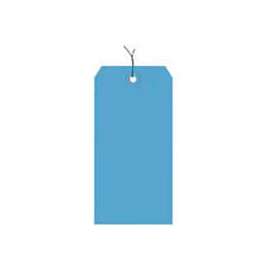 Global Industrial Shipping Tag Pre Wired#1, 2-3/4"L x 1-3/8"W, Dark Blue, 1000/Pack