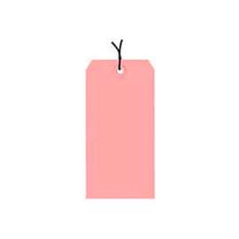 Global Industrial Shipping Tag Pre Strung, #7, 5-3/4"L x 2-7/8"W, Pink, 1000/Pack