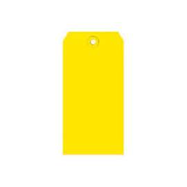 Global Industrial Shipping Tag #6, 5-1/4"L x 2-5/8"W, Yellow, 1000/Pack