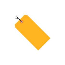 Global Industrial Shipping Tag Pre Strung#4, 4-1/4"L x 2-1/8"W, Fluorescent Orange, 1000/Pk