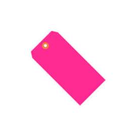 Global Industrial Shipping Tag #7, 5-3/4"L x 2-7/8"W, Fluorescent Pink, 1000/Pack