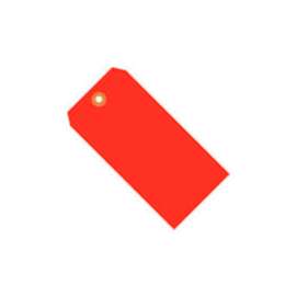 Global Industrial Shipping Tag #7, 5-3/4"L x 2-7/8"W, Fluorescent Red, 1000/Pack