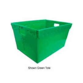 Corrugated Plastic Nestable Tote, 24x17-1/2x13, Blue
