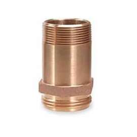 Fire Hose Rack Nipple - 1-1/2 In. NH x 1-1/2 In. NPT- Brass