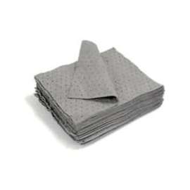 Universal Dimpled Absorbent Pads, Medium Weight, 18" x 15", Gray, 100/Bale