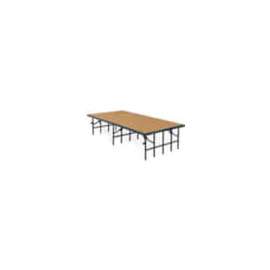 NPS - Brown Hardboard 96"L x 48"W x 24"H Portable Stage