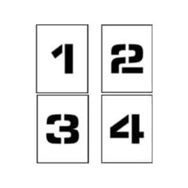 Individual Character Stencil 4" - Number Set 0-9