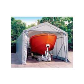 14x36x16 Peak Style Shelter - Gray