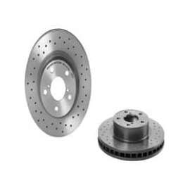 Brembo 09.5673.1X - Premium UV Coated Front Xtra Cross Drilled Brake Rotor
