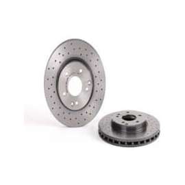 Brembo 09.8411.1X - Premium UV Coated Front Xtra Cross Drilled Brake Rotor